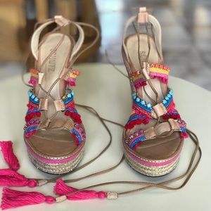 Schultz Mella Lace-Up Espadrille Sandals